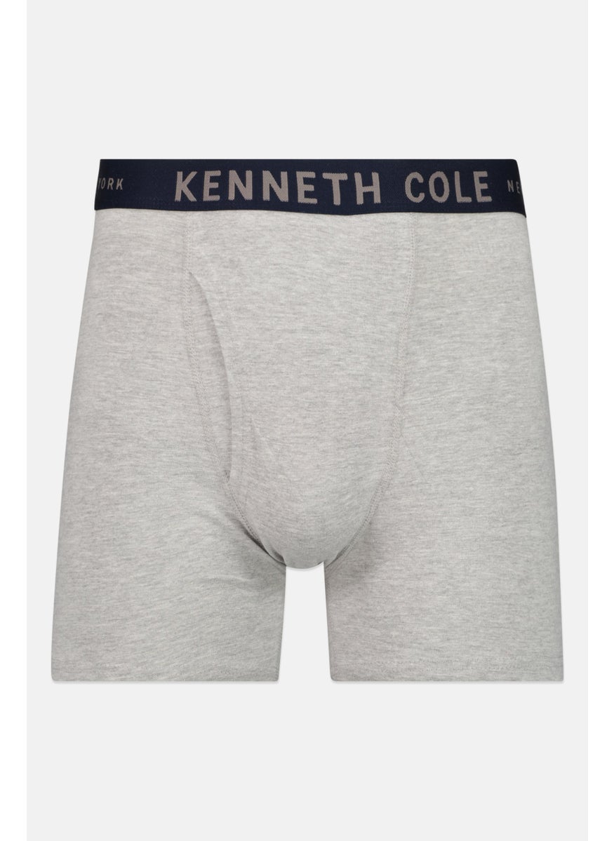 Kenneth Cole - Men 3 Pair Brand Logo Boxer Briefs, Black - Image 1