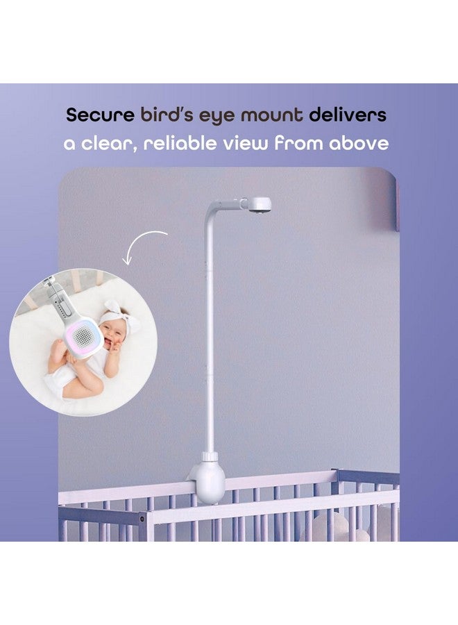 Hubble Connected SkyVision AI-Enhanced HD Smart Baby Monitor, 1 Camera, Mounts, Smart Rollover & Cry Detection, AI Sleep Report, 2-Way Talk, Night Vision, Nightlight & Sounds, Baby-Centric App - Image 2