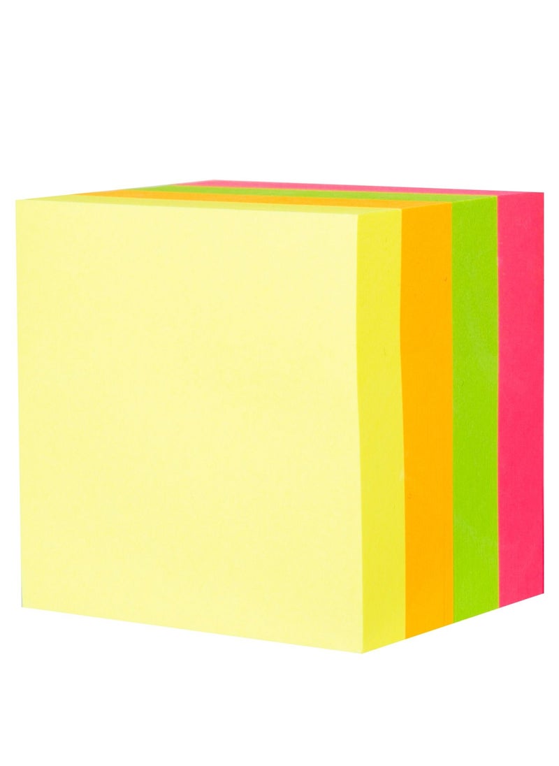 Deli - Deli 2x2 sticky notes 4-pack A03303 4 Color Neon - Image 1