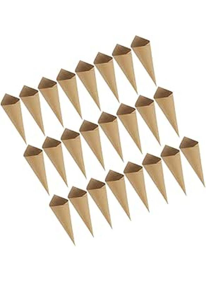90 Pcs Colorful Wedding Paper Cones For Confetti Candy Holder Party Supplies - Image 1