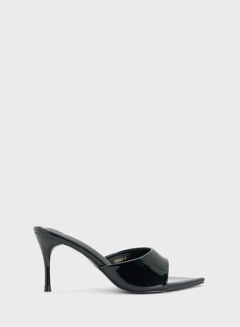 Ginger Pointed Heeled Mule  - Image 1