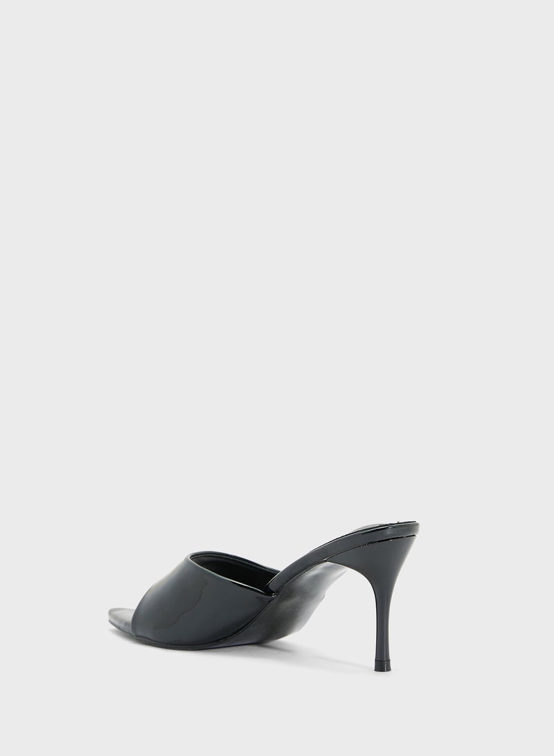 Ginger Pointed Heeled Mule  - Image 3