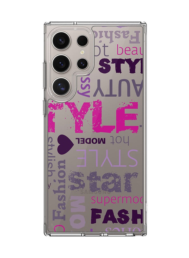 Stylizedd Classic Clear Case for Samsung Galaxy S24 Ultra , Hybrid Soft Case Flexible Edges Anti Drop TPU PC Gel Thin Transparent Cover - Fashion Statement - Image 1