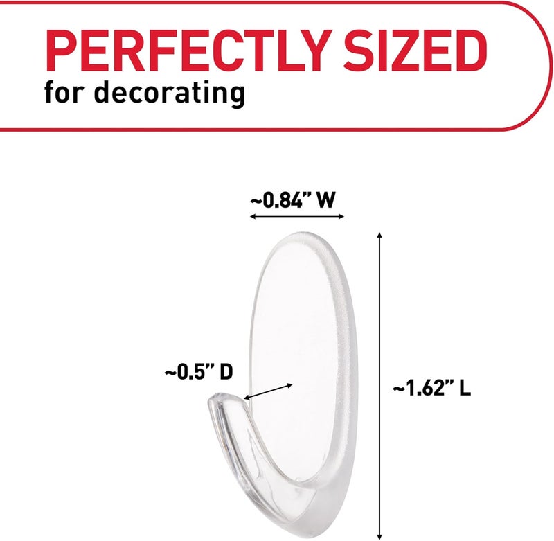 Command Strips 17092CLR Small Clear Command Hooks 2 Count - Image 2