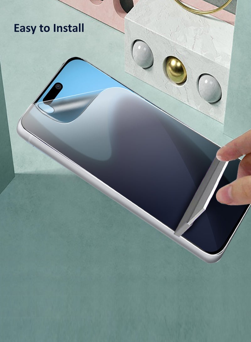 Wtech Apple iPhone 17 Pro Max 5G 2025 Premium Hydrogel Anti Spy / Anti Privacy Film Thin and Flexible Screen Protector (MSHFMP) - Clear - Image 3