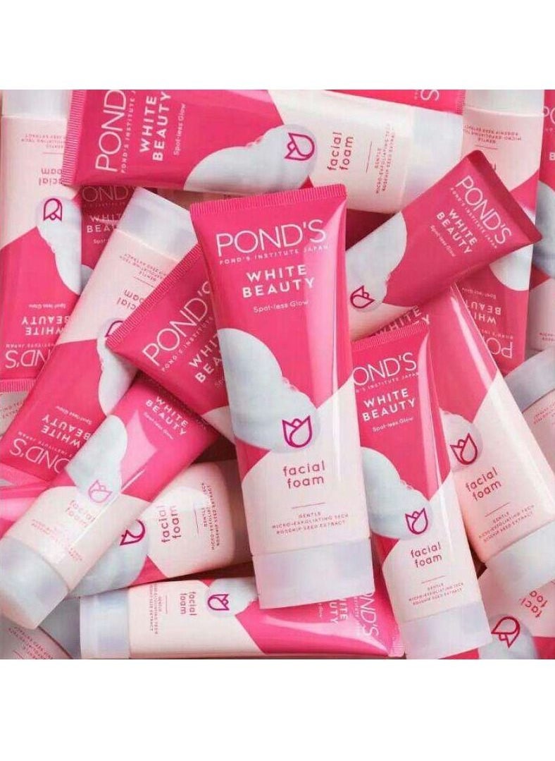 PONDS White Beauty Daily Facial Foam 100gm Pack X 2  - Image 2