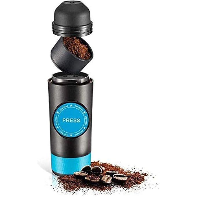 rayihni Portable Espresso Machine Mini Travel Coffee Maker Pressure Portable Espresso Coffee MakerManually Operated Compatible For Ground Coffee Jianyu - Image 3