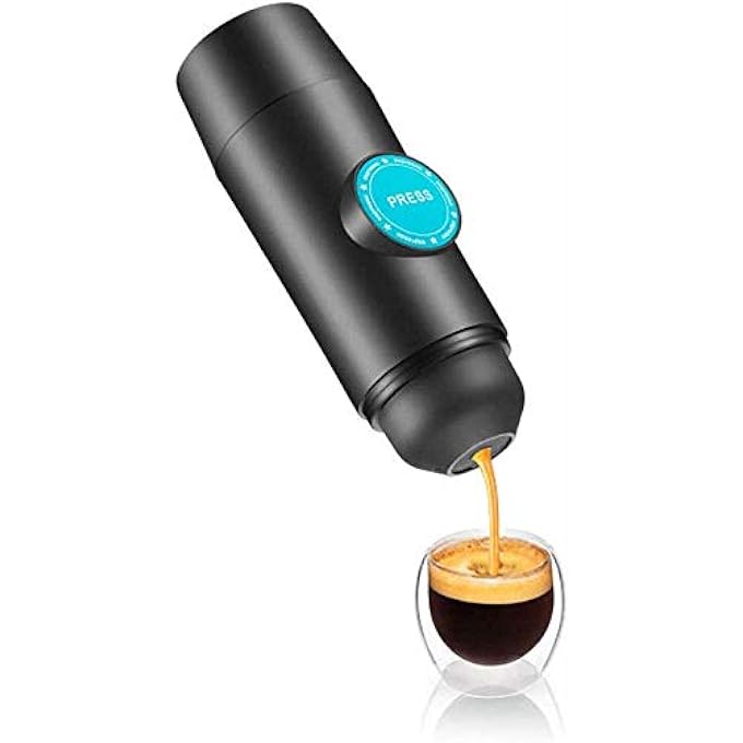 rayihni Portable Espresso Machine Mini Travel Coffee Maker Pressure Portable Espresso Coffee MakerManually Operated Compatible For Ground Coffee Jianyu - Image 2