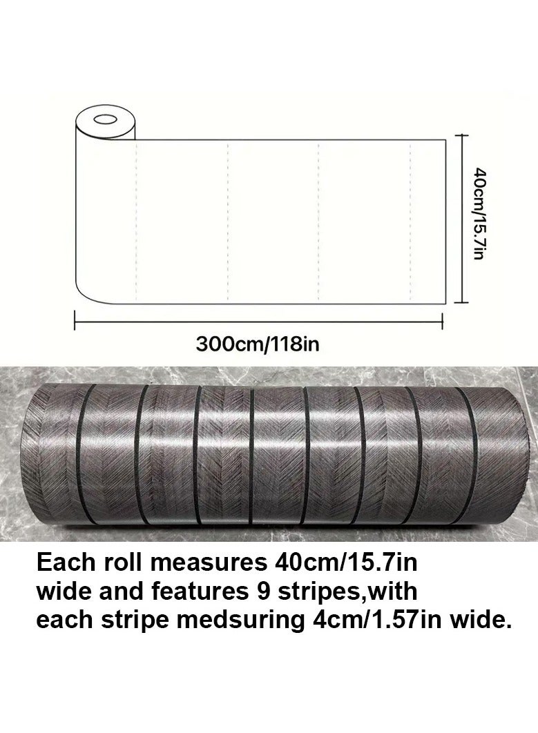 نوايوو ألواح حائط ثلاثية الأبعاد سميكة من الخشب الحبيبي - 300 سم × 40 سم، مقاومة للماء والرطوبة والصوت، ذاتية اللصق، ورق حائط لاصق لتزيين المنزل، غرفة المعيشة، غرفة النوم، خلفية التلفزيون (N9-2) - Image 2