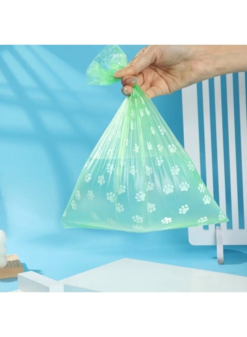 كلين ويف ٧٥ حبه - أكياس فضلات الكلاب الخضراء المانعة للتسرب (5 لفات) – أكياس قوية بطباعة مخالب، سهلة القطع، تتحمل حتى 2 كجم لتنظيف مثالي أثناء المشي - Image 3