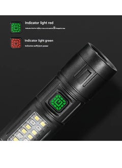 QLIGHT Rechargeable Flashlight Led Torch Light ,2000 High Lumens Handled Flashlights Long Lasting Tactical Flash Lights With Side Cob Light % Modes Flash light For Camping Hiking And Other Outdoor Activities  - Image 3