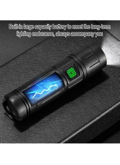 QLIGHT Rechargeable Flashlight Led Torch Light ,2000 High Lumens Handled Flashlights Long Lasting Tactical Flash Lights With Side Cob Light % Modes Flash light For Camping Hiking And Other Outdoor Activities  - Image 5