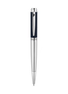 POLICE Rovio.2 Blue And Silver With Stainless Steel Trims Medium Drill Point Gents Pen 140mm - PERGR0001602  - Image 4
