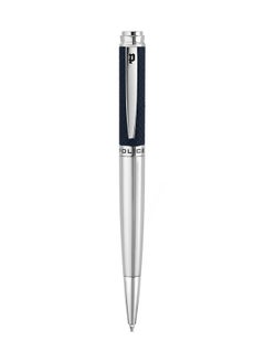 POLICE Rovio.2 Blue And Silver With Stainless Steel Trims Medium Drill Point Gents Pen 140mm - PERGR0001602  - Image 1