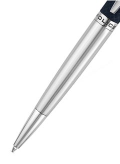 POLICE Rovio.2 Blue And Silver With Stainless Steel Trims Medium Drill Point Gents Pen 140mm - PERGR0001602  - Image 3