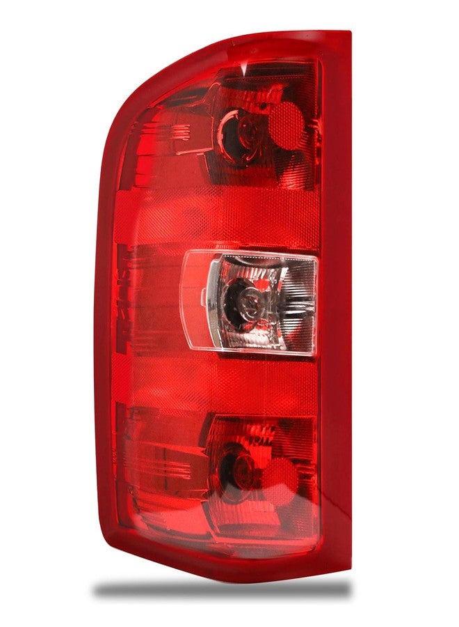 Lathsy Tail Light Assembly Compatible With 2007-2013 Chevy Silverado 1500 2500HD 3500HD GMC Sierra 2500 HD 3500 HD (Red Border, Left Driver Side) - Image 1