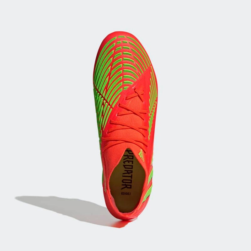 adidas Unisex Predator Accuracy.3 Firm Ground Soccer Shoe, Black/White/Team Shock Pink (Laceless), 4 US Men - Image 2