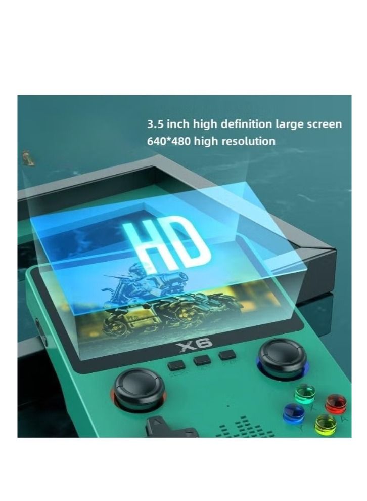 Handheld game console, retro game console that supports TV output, built-in 32GB classic games (10000+), 3.5-inch OCA IPS screen, dual 3D joystick - Image 2