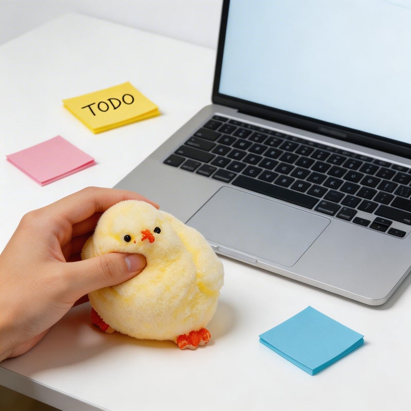 VANNYVANYA 4Pcs Taba Squishy Squeeze Toys, Cute Soft Chicks Paw Donuts Squishy Toys, Stress Relief Squishies for Party Favors, Perfect for Stress and Anxiety Relaxing Toy Fidget Toys - Image 4