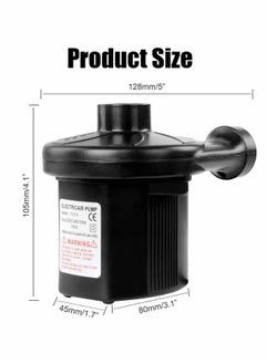 Y&D Electric Air Pump Portable Quick-Fill Pump with 3 NozzlesCar 240V/12V DCInflator/Deflator Mattress Pumps  - Image 3