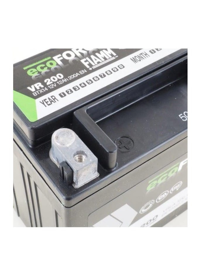 FIAMM - FIAMM ECO FORCE AUXILIARY POWER AGM BATTERY 12V 12AH VR200 - Image 1