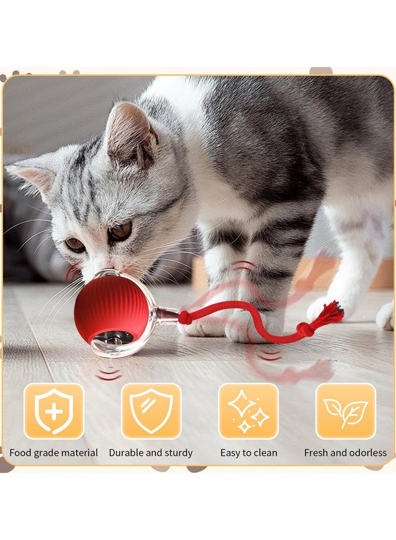 HEYAN Interactive Cat Toys for Indoor Cats, Agile Moving Cat Ball with Elastic Tail,Automatic Cat/Kitten Toys for Bored Indoor Adult Cats,Motion Activated  - Image 3