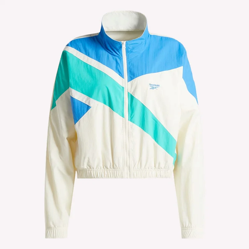 Reebok Vintage Chalk/Kinetic Blue/Unleashed Green Reebok Classics Franchise Women's Track Jacket in Kinetic Blue for Women | Best Price UAE
