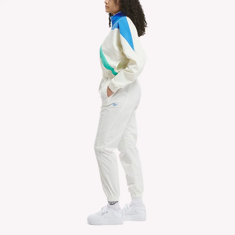 Reebok Vintage Chalk/Kinetic Blue/Unleashed Green Reebok Classics Franchise Women's Track Jacket in Kinetic Blue for Women | Best Price UAE