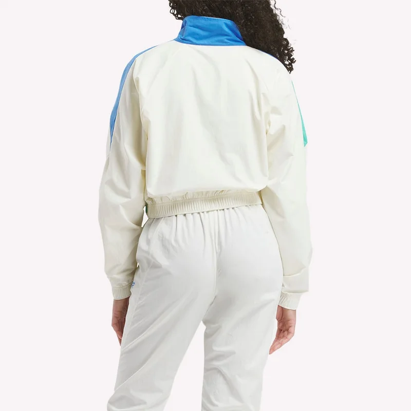 Reebok Vintage Chalk/Kinetic Blue/Unleashed Green Reebok Classics Franchise Women's Track Jacket in Kinetic Blue for Women | Best Price UAE