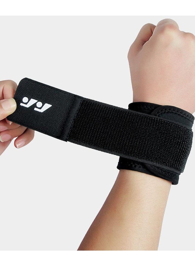 2 Pcs Wrist Brace for Women and Men, Adjustable Wrist Wraps for Fitness Weightlifting, Tendonitis, Carpal Tunnel Arthritis, Comfortable and Highly Elastic for Relief Wrist Pain, Black - Image 3