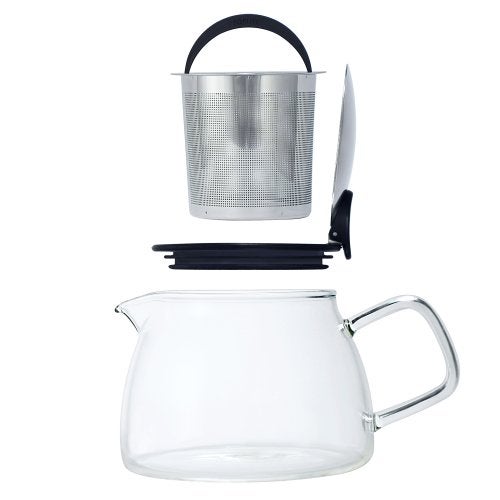 Forlife Bell Glass Teapot with Basket Infuser, 14-Ounce/430ml, Lime - Image 3