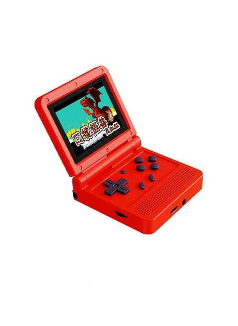 V90 Game Console Classic Retro Nostalgic Mini Handheld Flip Folding PSP Handheld 64 Bit Open Source Handheld-Product Color:High-end Version [english Version]-Model:Red (English Version) 〕
