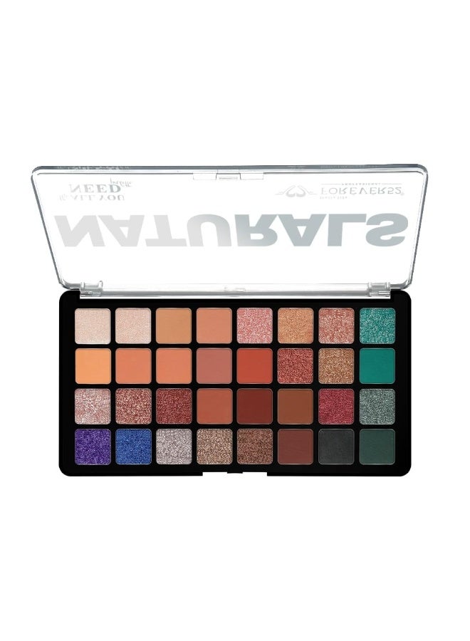 Daily Life Forever52 Naturals The All You Need 32 Shades Eyeshadow Palette| Highly Pigmented and Blendable | Multicolor | Matte and Shimmer Finish (Autumn Amour-01,48g) - Image 1