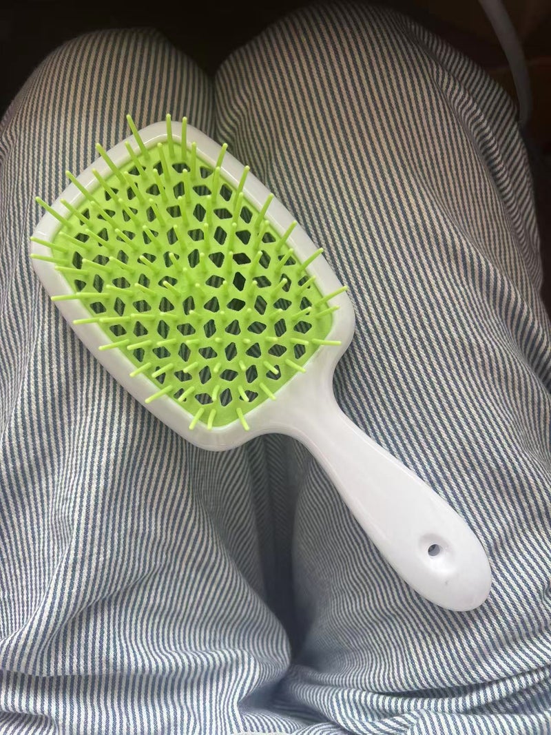 Hair Massage Quick-drying Comb Air Bag Comb Honeycomb Mesh Comb No Knot Massage Comb Straight Hair Hollow-out Comb white green