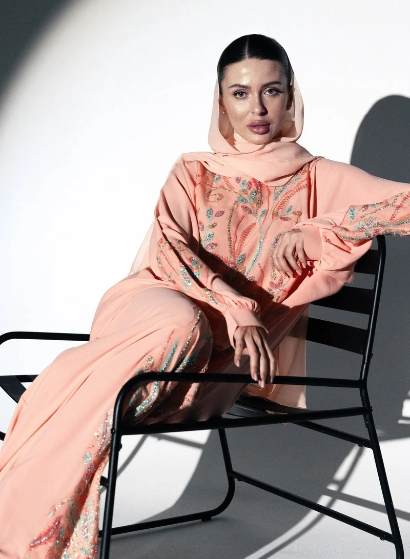 Meem by Mariyah  Embellished kaftaan for Women | Best Price UAE