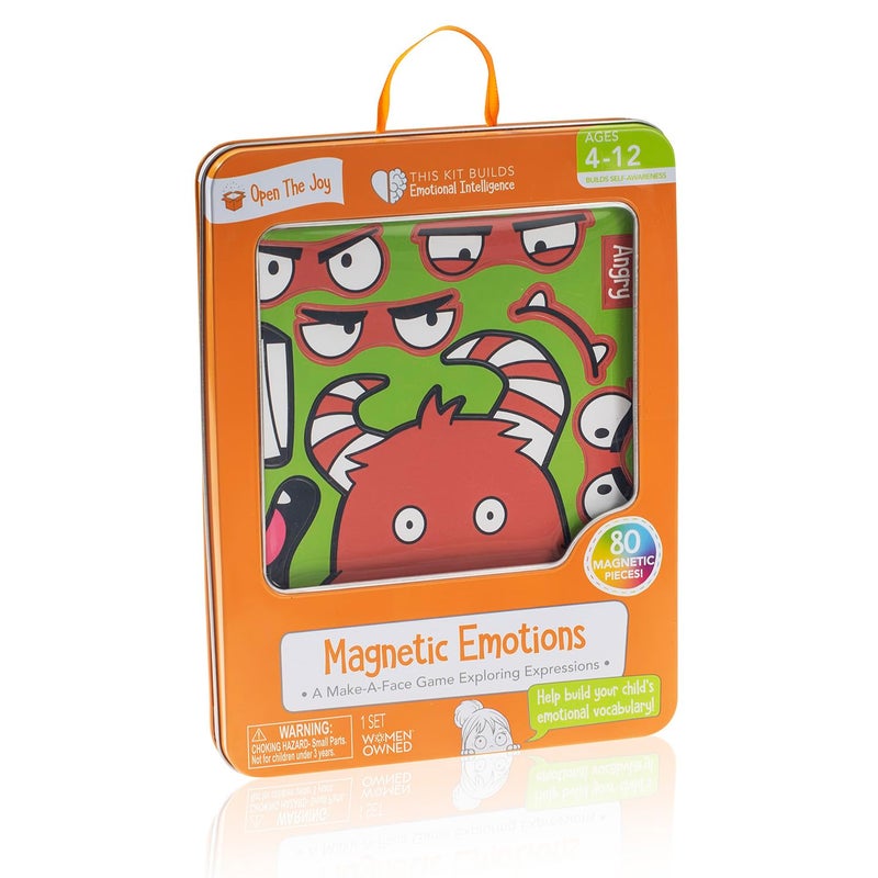 Open The Joy Magnetic Emotions Playset Explore Learn and Express Feelings with Mix and Match Magnetic Characters and Expressive Faces Ages 4 and Up - Image 3
