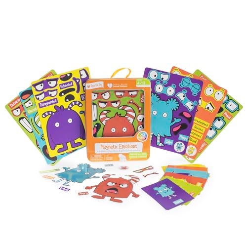 Open The Joy Magnetic Emotions Playset Explore Learn and Express Feelings with Mix and Match Magnetic Characters and Expressive Faces Ages 4 and Up - Image 5
