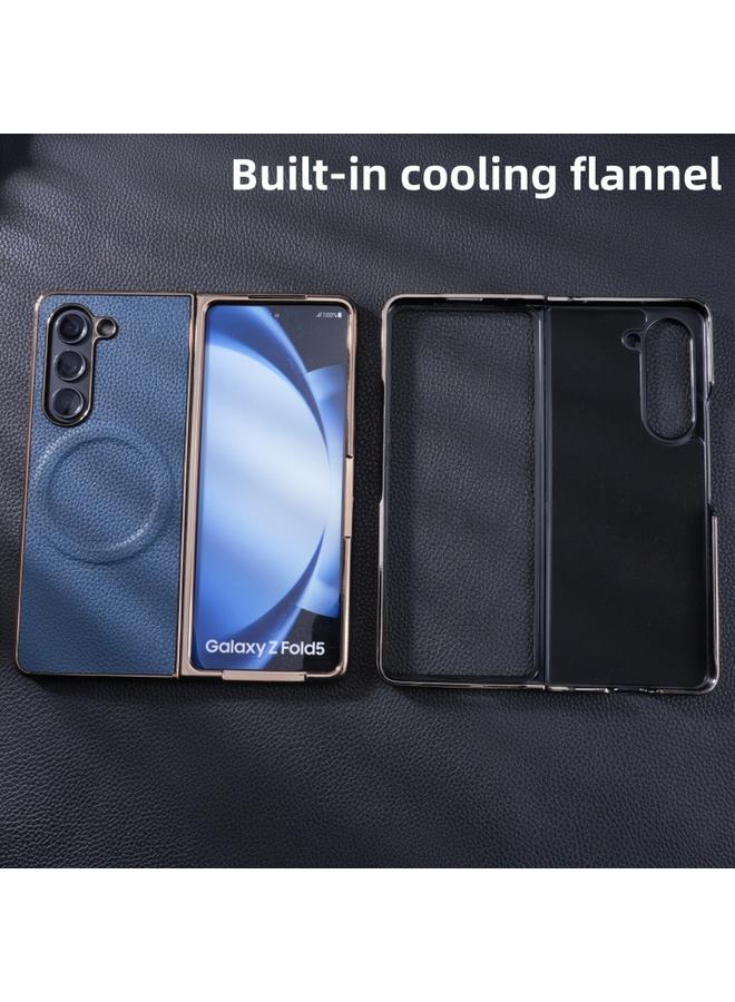 إيروريكس جراب لهاتف Samsung Galaxy Z Fold6، جراب هاتف MagSafe Litchi Texture ثلاثي الأجزاء قابل للطي - Image 3