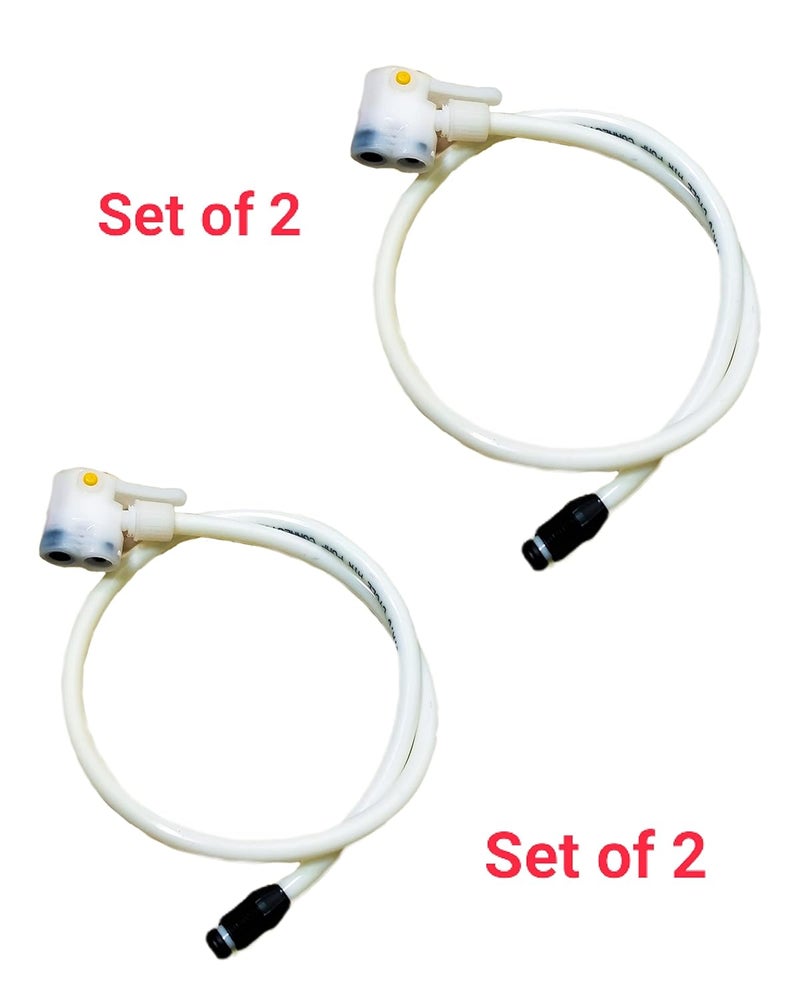 CYIDER Multifuntional,Strong Material,Set of 2 Heavy Rubber,Cycle Pump Connection Pipe(Cycle Pump Accessories), (Rubber 02) - Image 3