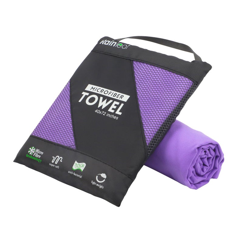 Rainleaf Microfiber Towel Perfect Travel & Gym & Camping Towel. Quick Dry - Super Absorbent - Ultra Compact - Lightweight. Suitable for Trip, Beach, Shower, Backpacking, Pool - Image 1