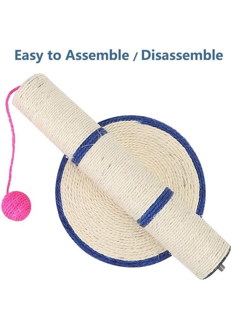 Cat Scratching Post Tree Tower With Ball Scratcher Toy Made Of Natural Sisal For Cats Kittens - Image 3