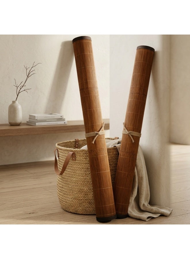 VELMORE Natural Bamboo Mat 90x190 cm – Eco-Friendly Foldable Sleeping Mat, Lightweight Breathable Floor Mat for Home, Yoga & Relaxation - Image 5