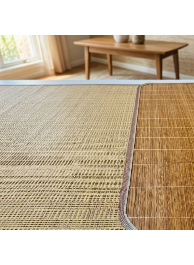 VELMORE Natural Bamboo Mat 90x190 cm – Eco-Friendly Foldable Sleeping Mat, Lightweight Breathable Floor Mat for Home, Yoga & Relaxation - Image 4