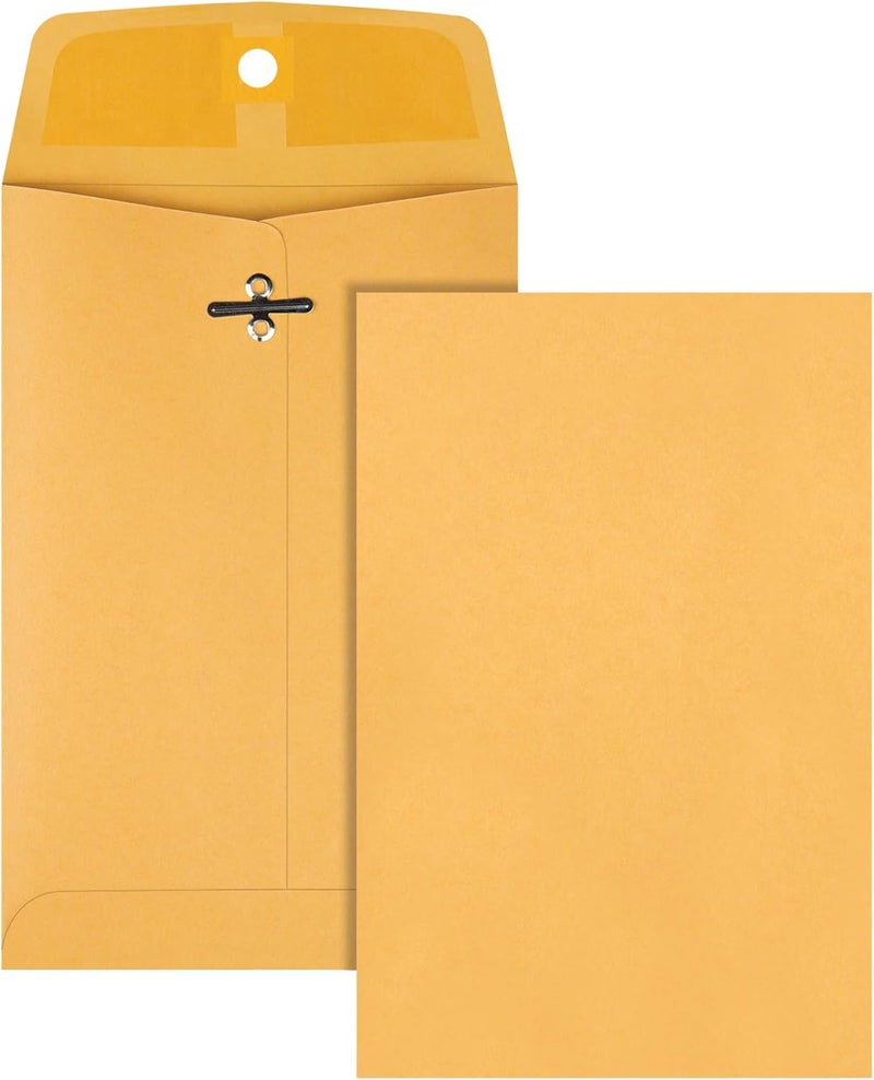 Quality Park 5 x 7-1/2 Clasp Envelopes - Durable Kraft Paper for Mailing and Storage, 100 Count - Image 4