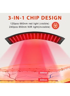 Viconor Red Light Therapy for Face and Body, Red Infrared Light Therapy Lamp with Stand Led 660nm Red Light-Therapy& 850nm Infrared Light Device for Body  - Image 4