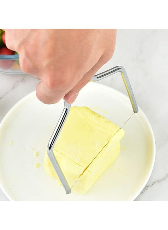 HY Cheese slicer stainless steel butter slicer with thread Y-shaped butter cheese slicer quick cutting cheese kitchen tool  - Image 5
