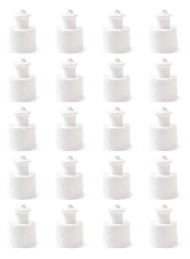 ZYAMY 20PCS White Plastic Push Pull Replacement Cap Splash Proof Twist Sports Bottle Cap Portable Soda Bottle for Stadiums Sports Events Running and Travel - Image 1