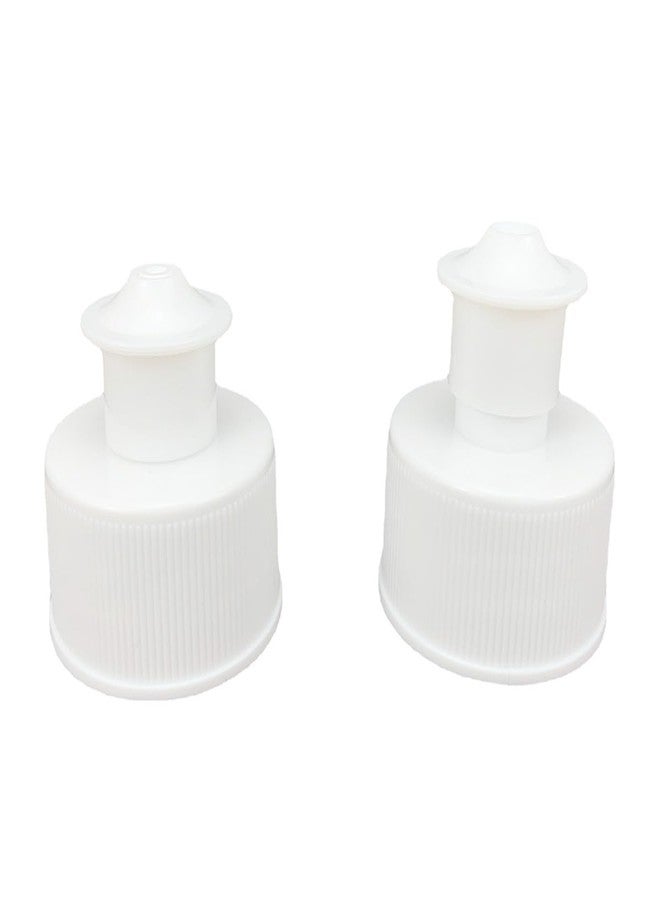 ZYAMY 20PCS White Plastic Push Pull Replacement Cap Splash Proof Twist Sports Bottle Cap Portable Soda Bottle for Stadiums Sports Events Running and Travel - Image 3