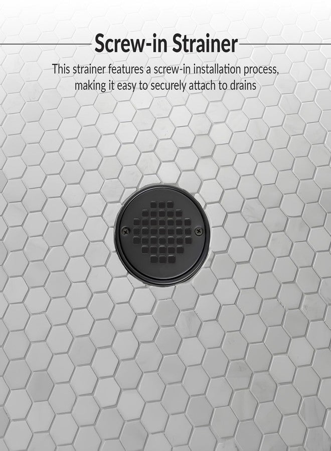 Oatey Strainer Screw-in Round MATBLK 42420 - Image 4