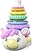Move2Play Stacking Toy Includes 7 Unique Rings Montessori Development Baby Gift for 1 Year Old Boys Girls Ages 06 9 10 12 18 Months Unicorn Stacker - Image 3